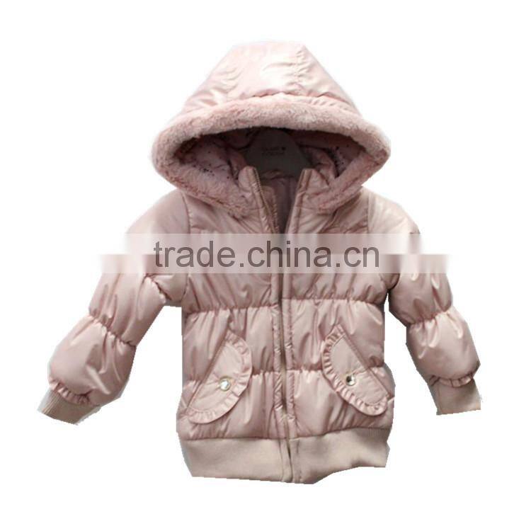 Girls fashion new style OEM service pattern baby coat
