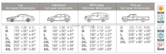 Firstclub heated car cover MPV/Jeep cover