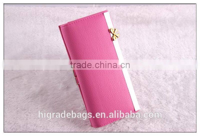 Fashion cheap leather plain wallet
