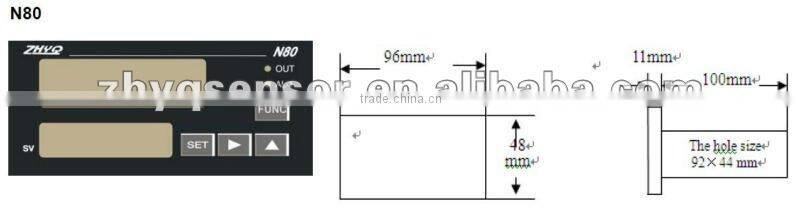 N70/N80/N90 Panel-mount digital pressure indicator