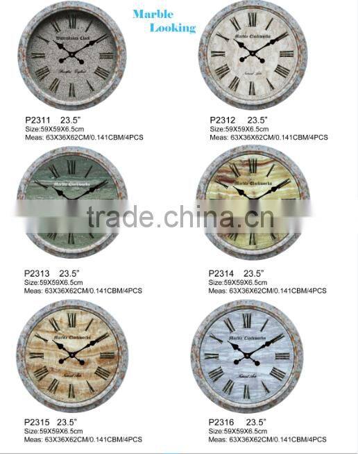 Coffee time office style plastic large 20 inch wall clock