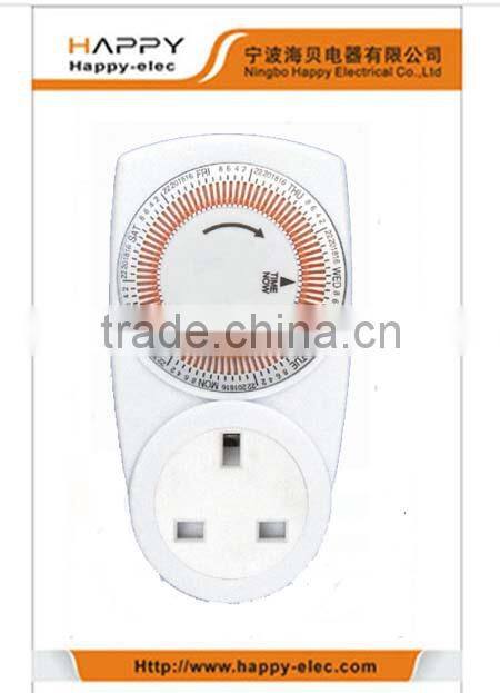 Weekly mechanical timer with power reservation