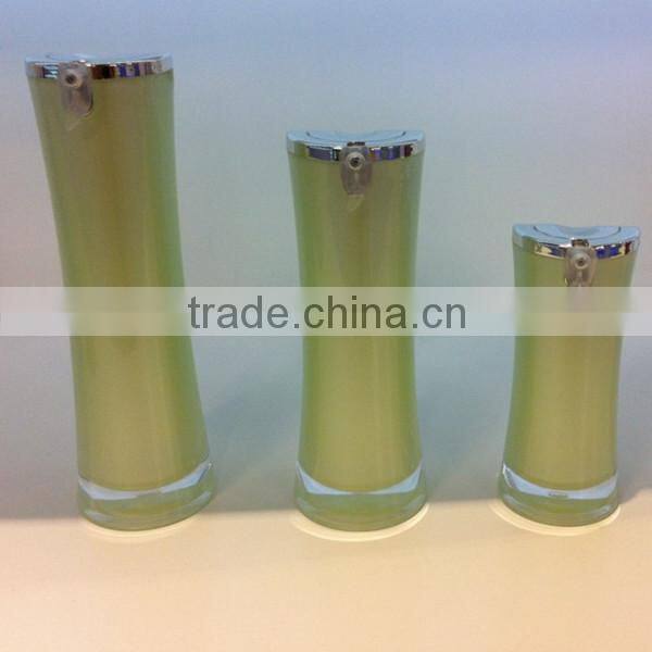 15ml 30ml 50ml round cosmetic bottle acrylic lotion bottle plastic empty bottle