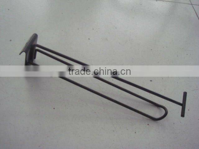 Slatwall metal display hooks