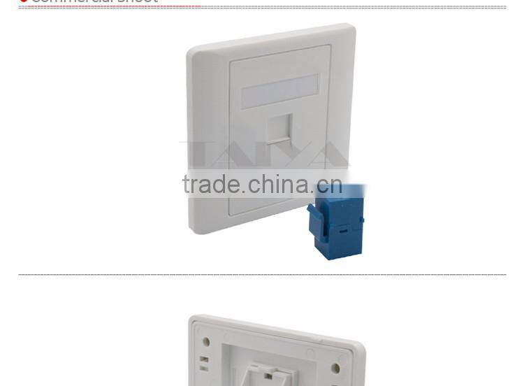 Singe Port CAT6 RJ45 wall plate Face plate support customization