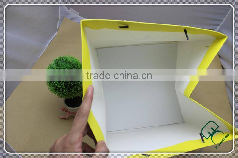 Coated paper bag gloss Chocolate paper bag