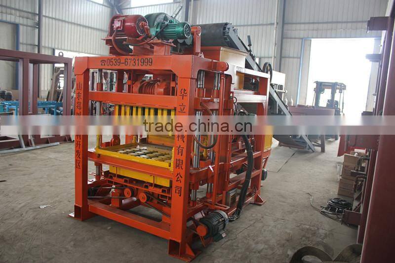 Hot selling small size fully automatic QT4-23 hollow concrere block making machine hollow block machine for sale