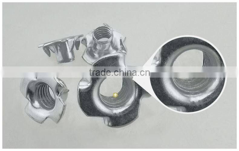 M3-4-5-6-8-10 four claws nut furniture hardware screw nut bolt