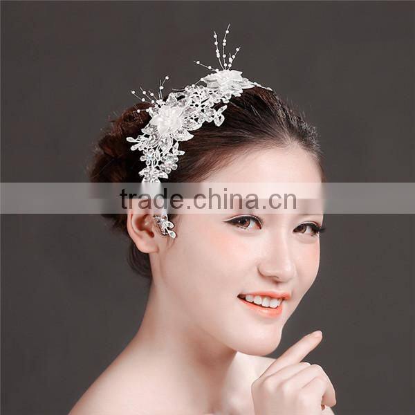 MYLOVE rhinestone pearl bridal hair jewelry women accessory handmade asian bridal jewelry MLF120