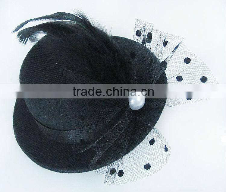 MYLOVE 3 colors top hat felt party hat fascinator cocktail hat MLXM012