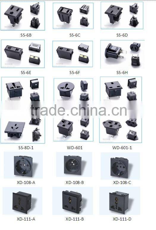 Hot selling 2016 iec 320 power c13 female connector 250V 10A ce rohs
