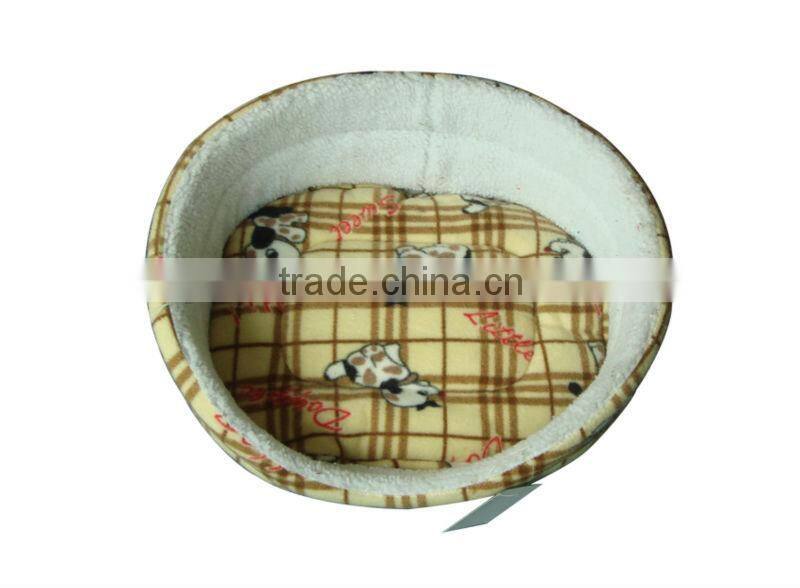 Supply cheap printed fleece dog beds