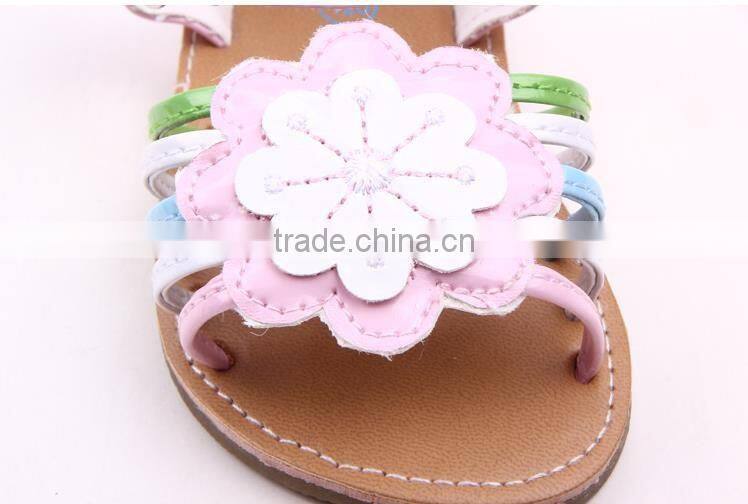 Wholesale Trade Baby Sun Flower Summer Sandals