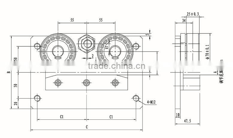 Elevator Rolling Guide Shoes for Elevator Cabin and Counterweight
