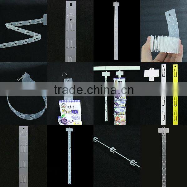 displayed metal hanging clip for supermarket shelf
