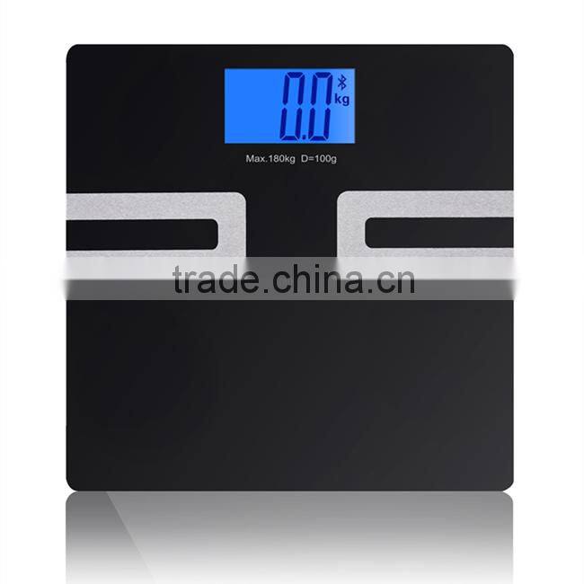 IOS Android Bluetooth Electronic Body Fat Weighing Balance Scale with APP Free
