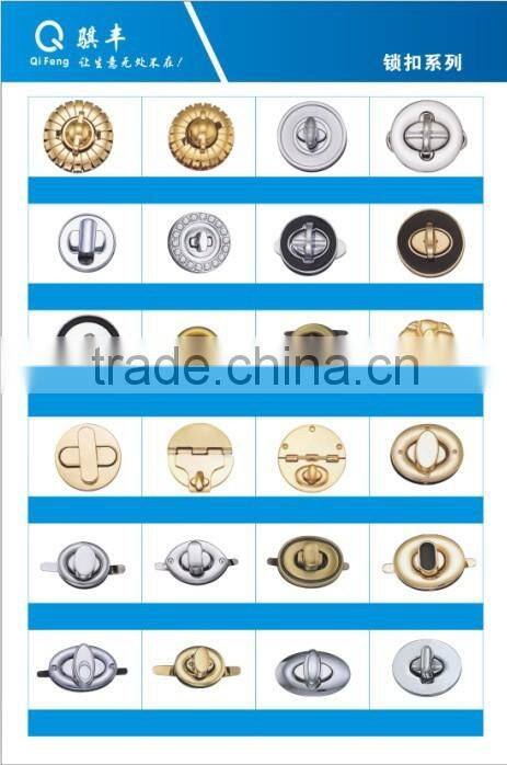 wholesale light gold metal decorative bag hanger for leather f-106