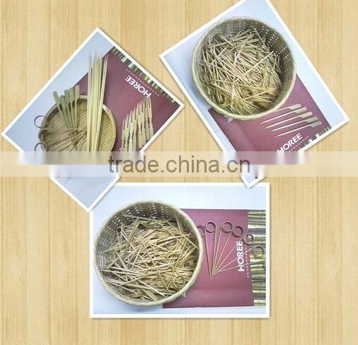 12cm healthy bamboo made disposable mini fruit fork