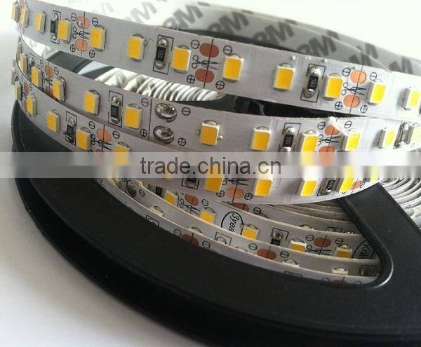 Nonwaterproof high lumen 120 leds/m SMD2835 dual white LED Strip : warm white / cool white