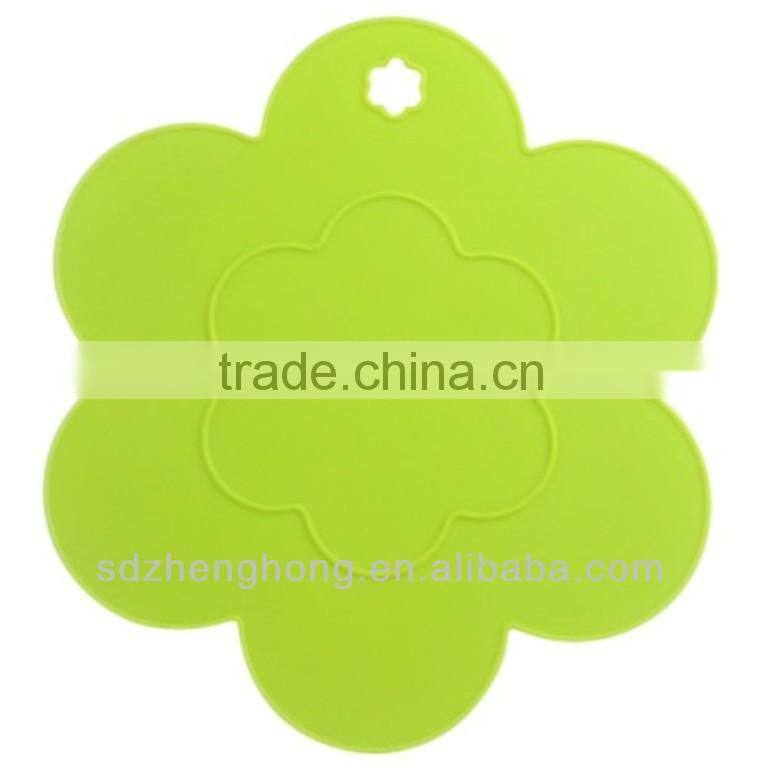 Heat Resisting Flower Shaped Silicone Pot Holder Table Mat