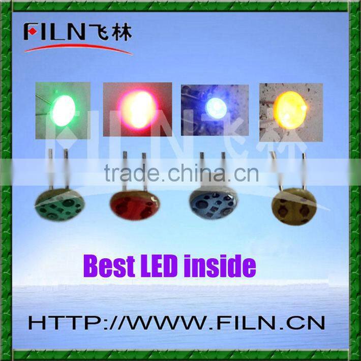 FILN 10mm plastic Green 220V phone call indicator light 100pcs per bag