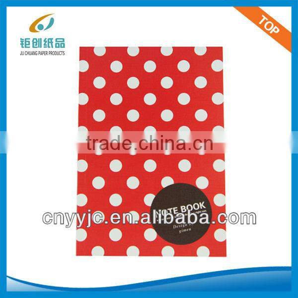 Simple Custom design notebook(Polka dots )