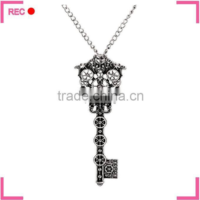 Fashionable new design necklace with key pendant, meaningful pendant necklace