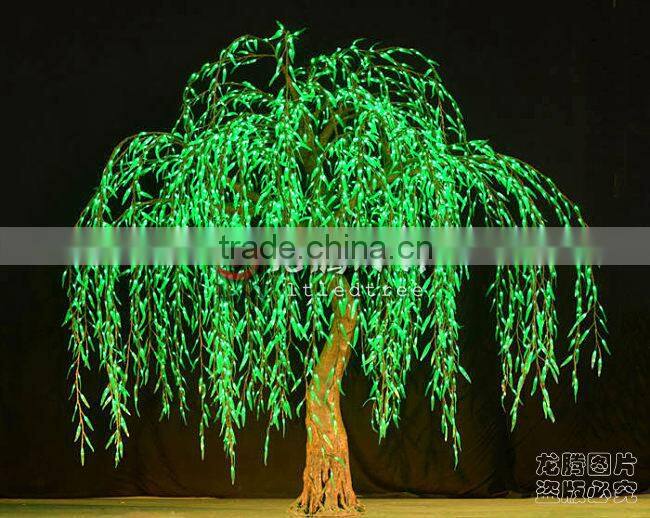 3m simulation outdoor led willow christmas decorative tree light