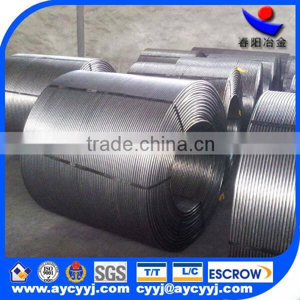 chinese factory supply cafe cored wire/ iron calcium cored wire with best quality and price for foundry
