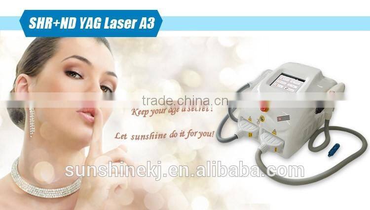 2016 best selling and professional shr ipl hair / laser tattoo removal machine price