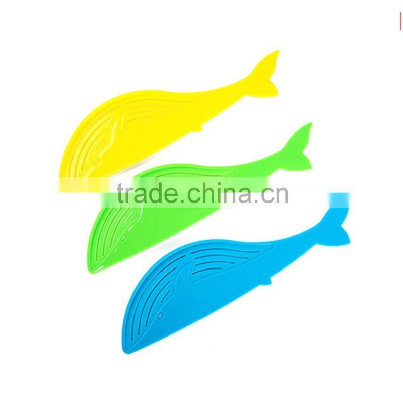 Creative Whale Shape Lever Drainage Rack Wash Rice Is Rice Washing Sieve Kitchen Gadgets Multicolor