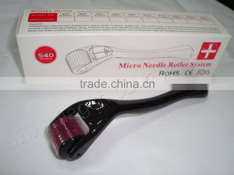 skin care micro needle roller therapy hot 540 needles dermaroller