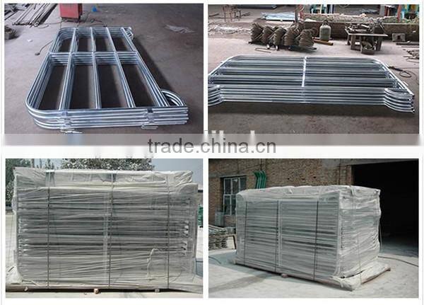 cheap metal tubular holding yards paddock fence rails used fence panel for livestock