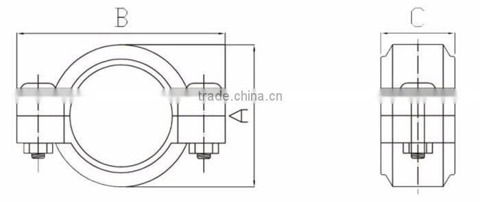 Galvanized electric cord coupling foundry cast casting iron Pipe Connector