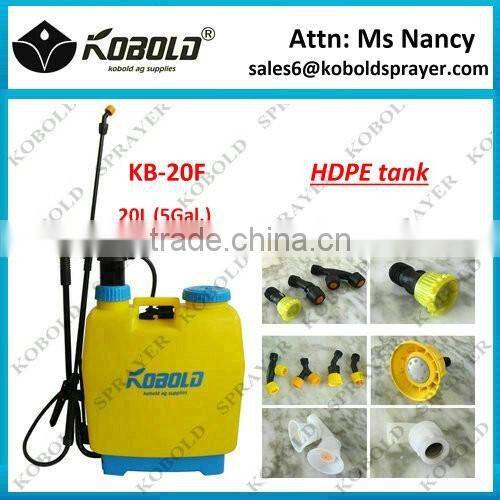 (KB-20F) 20L plastic garden sprayer/agriculture power sprayer machine