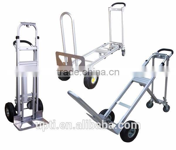 Taiwan Made High Quality 3 in 1 Hand Truck 3 Position Aluminium Hand Truck