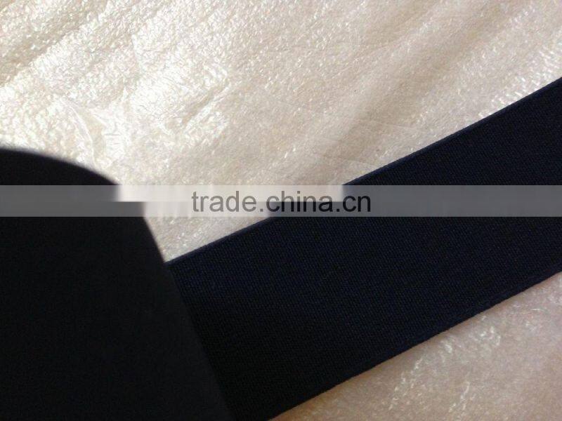 Flat Elastic bands, Blue Marine colors, 3 cm wilde, 3,95meters long
