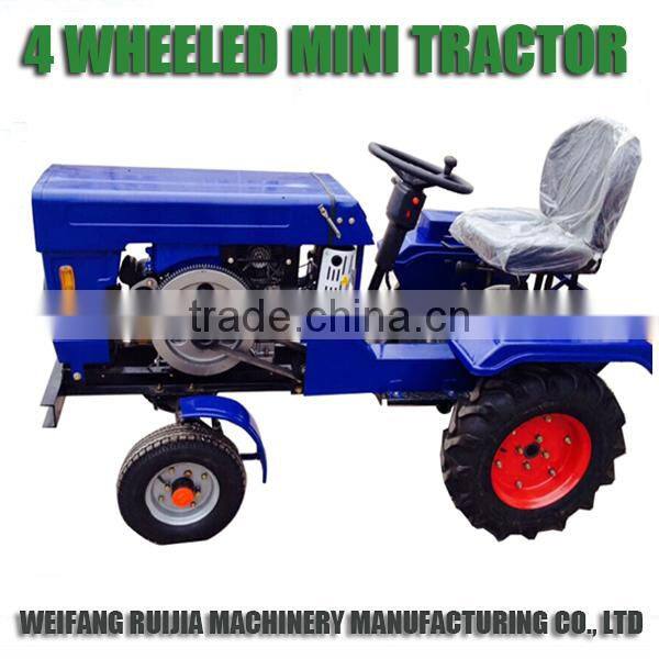 China new 4wd tractors with farming tools! 12HP and 15HP mini tractors with tractors prices for sale!
