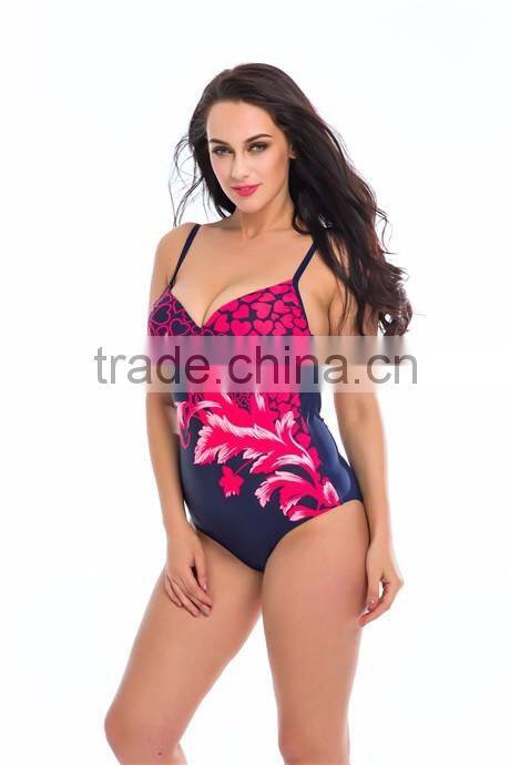 2016 new sublimation printed plus size swimwear