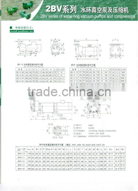 2BV Series Water Ring vacuum pumps and compressors