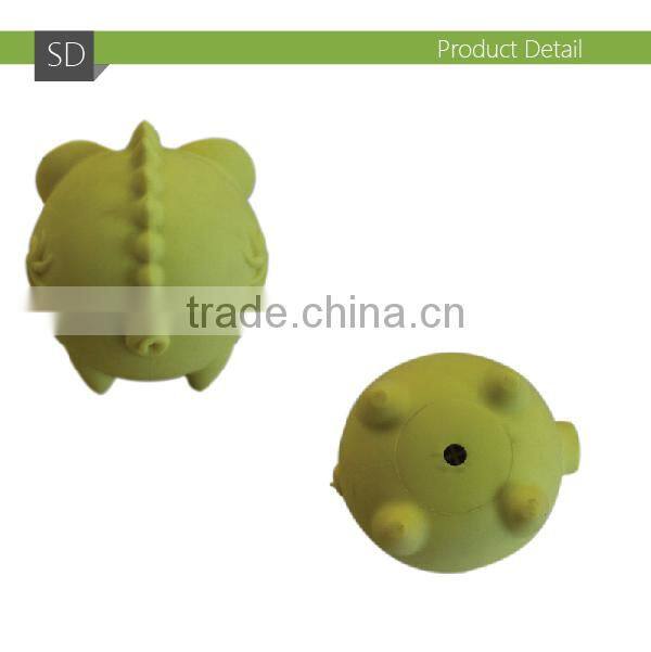 Rubber Ball With Teeth Dog Toy