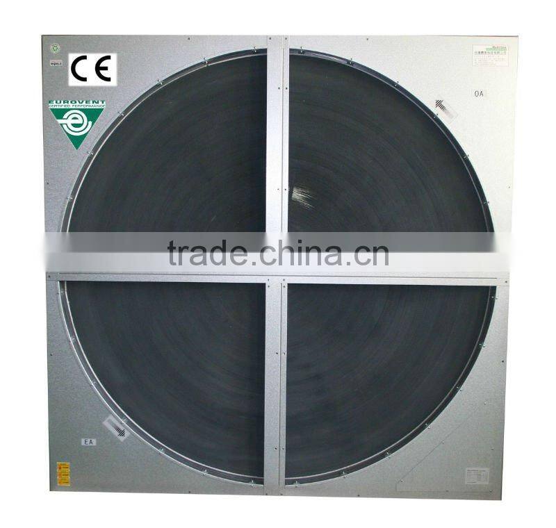 High efficiency air to air heat exchanger for air conditioning