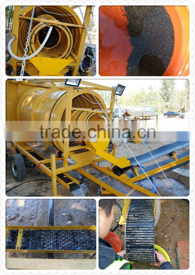 High Efficient Small Movable Trommel For Gold Mining