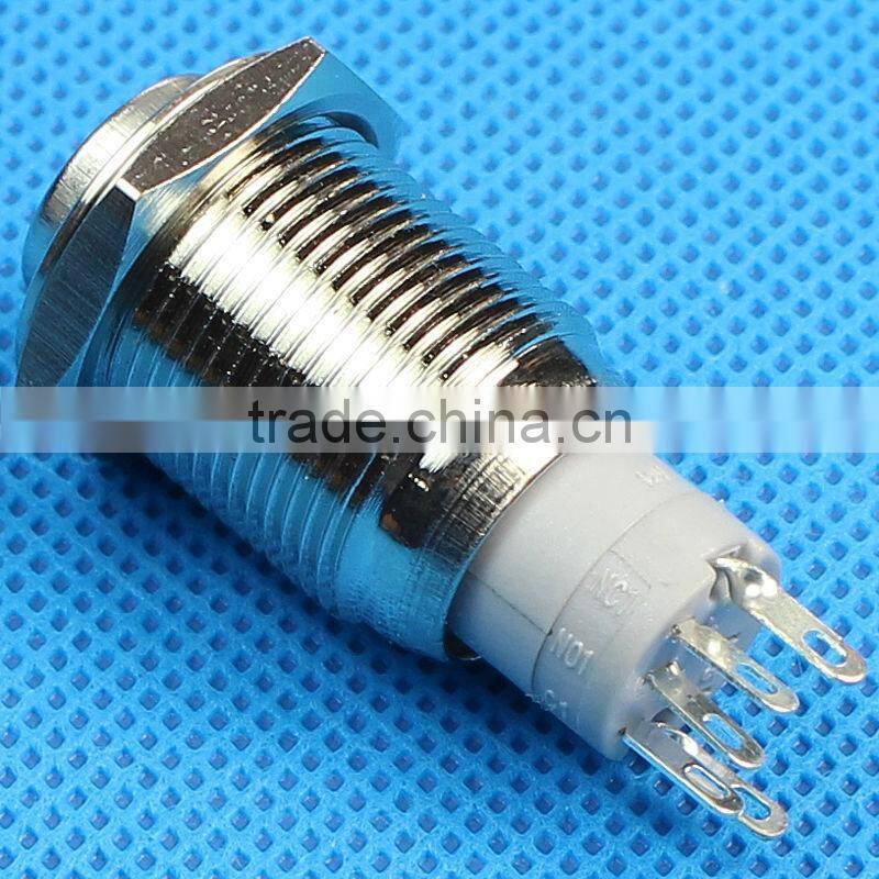 16mm high round dot illuminated pushbutton switches