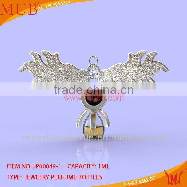 Perfume bottle pendant jewelry necklace bat shaped perfume necklace