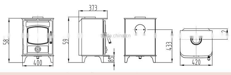 New technology enamel fireplace/wood burning stove keep you house warming