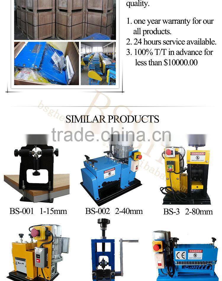 automatic 99% recycling rate air conditioner/refrigerator radiator stripping recycling machine BS-1200P