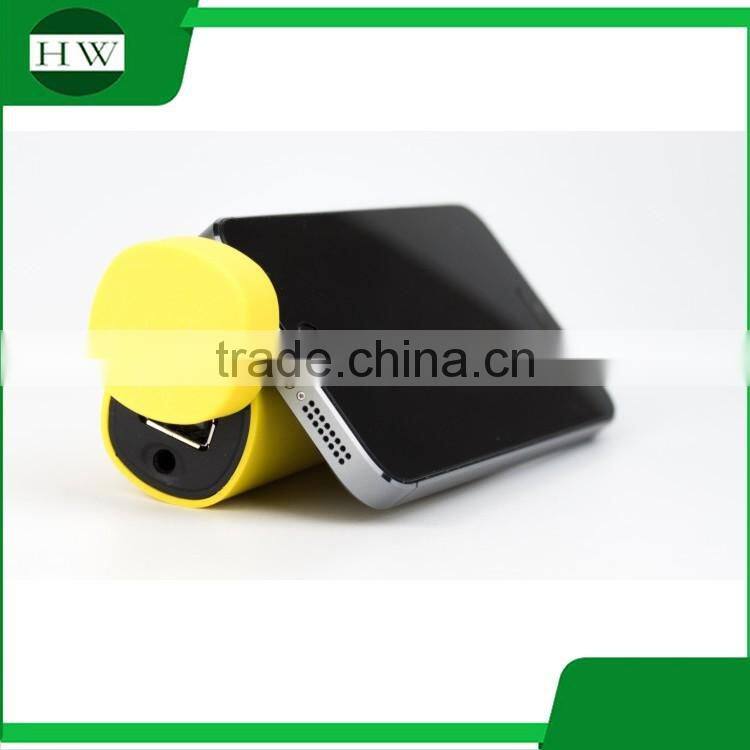 3 in 1 mini cylinder portable multi function usb charger power bank bluetooth wireless phone speaker with stand holder