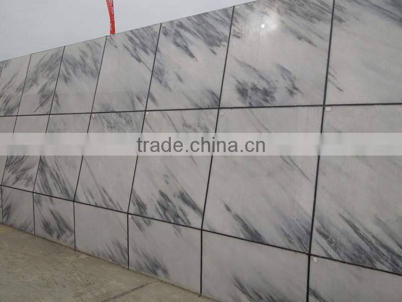 Blue sky white marble slabs tiles factory directly sale