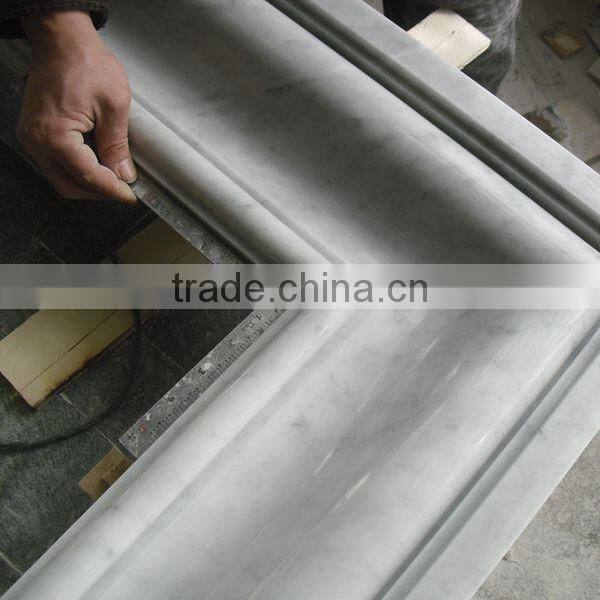 White Carrara Marble Fireplace